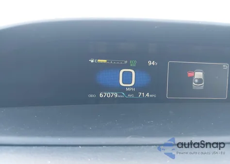 2021 Toyota Prius Prime Le z USA, uszkodzony, nr VIN JTDKAMFP8M3193990